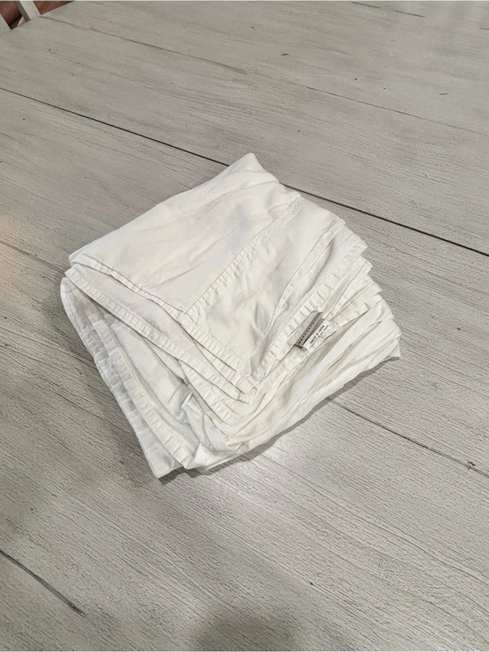 POTTERY BARN White Egyptian Cotton FLAT SHEET ONLY 108” X 105” King Size